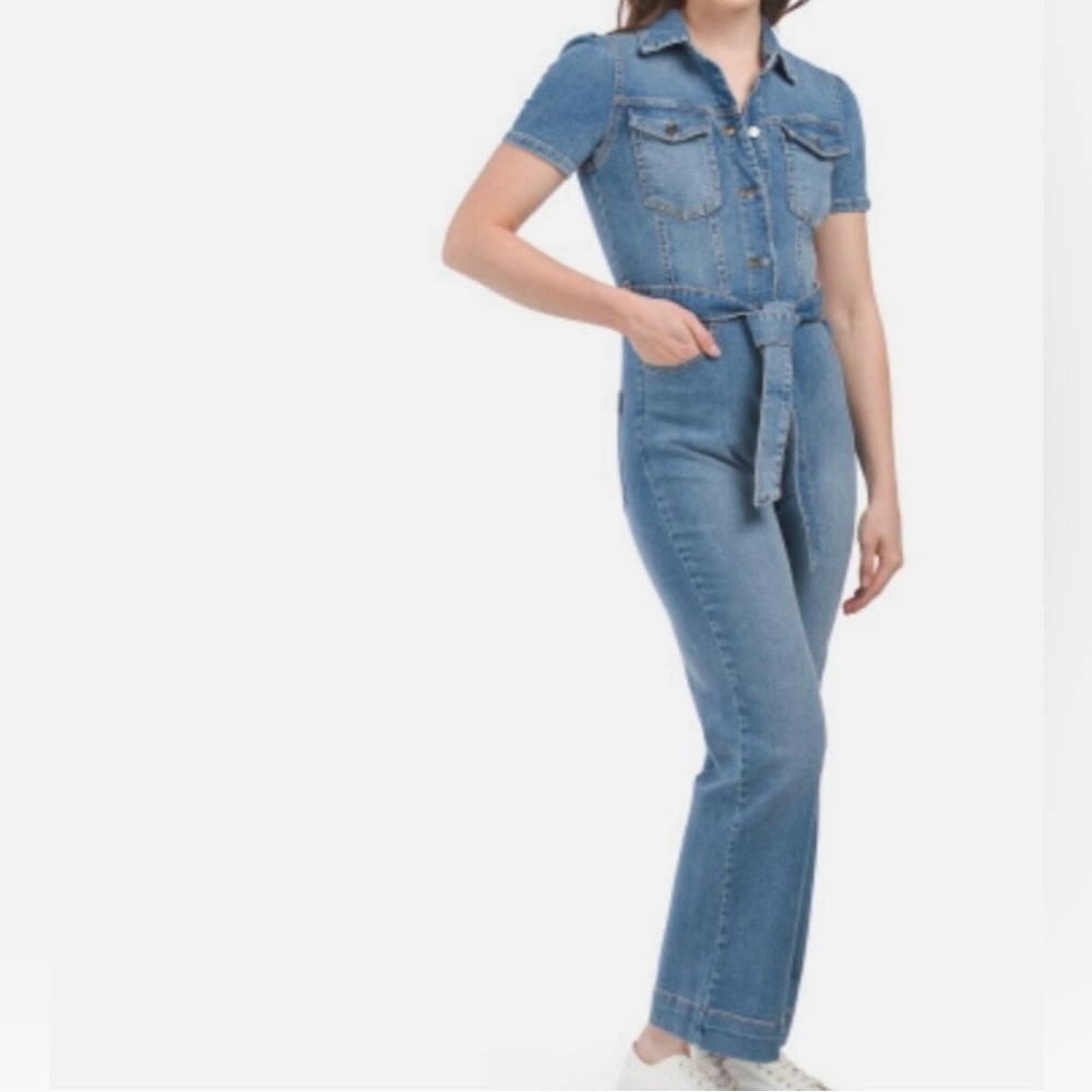 Avec Les Filles Denim Romper